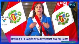 EN VIVO Presidenta de la república, Dina Boluarte Zegarra, brinda mensaje a l…